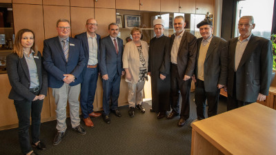Barbara Drese empfängt den Mufti und seine Delegation