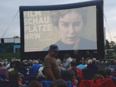 Open Air Kino im Panoramabad_Start des Kinoabends