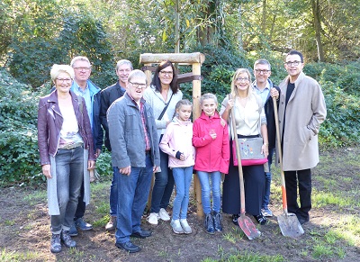 Familienbild Willicks mit Bürgermeister Christoph Landscheidt