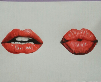 Die Arbeit Lippen von Künstlerin Sibel Exposito-Rodriguez